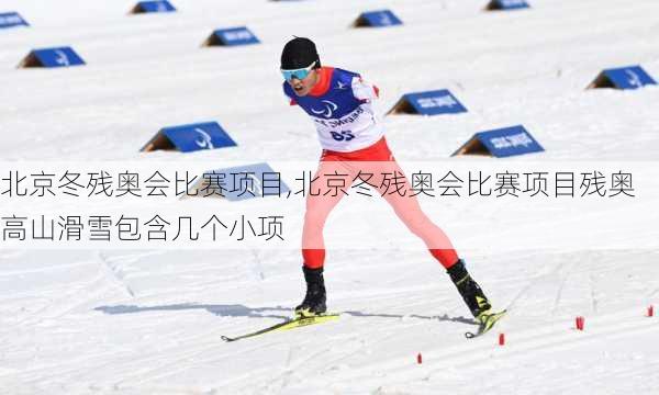 北京冬残奥会比赛项目,北京冬残奥会比赛项目残奥高山滑雪包含几个小项