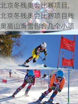 北京冬残奥会比赛项目,北京冬残奥会比赛项目残奥高山滑雪包含几个小项